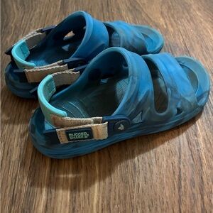 Boys size 12-12.5 Blue Sandals
